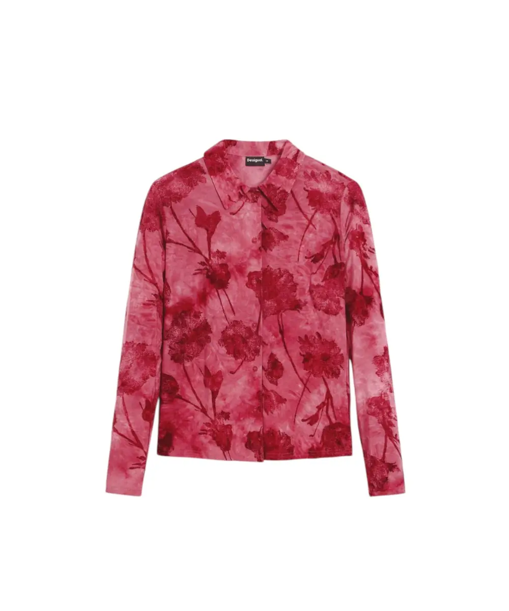 Desigual - Γυναικείο Πουκάμισο Londres 26SWTK01-3024 Kόκκινο