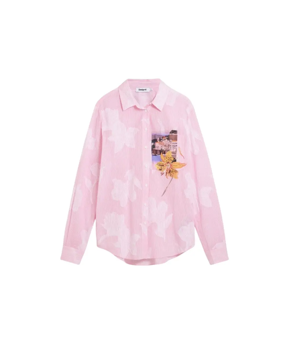 Desigual - Γυναικείο Πουκάμισο Pinkjac 26SWCW12-3049 Ροζ