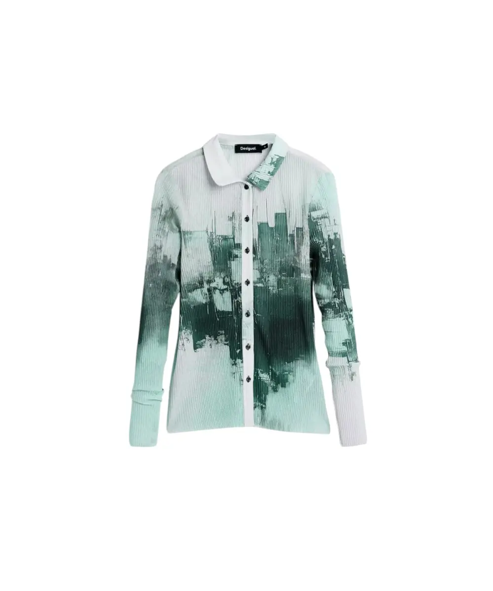 Desigual - Γυναικείο Πουκάμισο Roterdam 26SWTK23-2052 Πράσινο