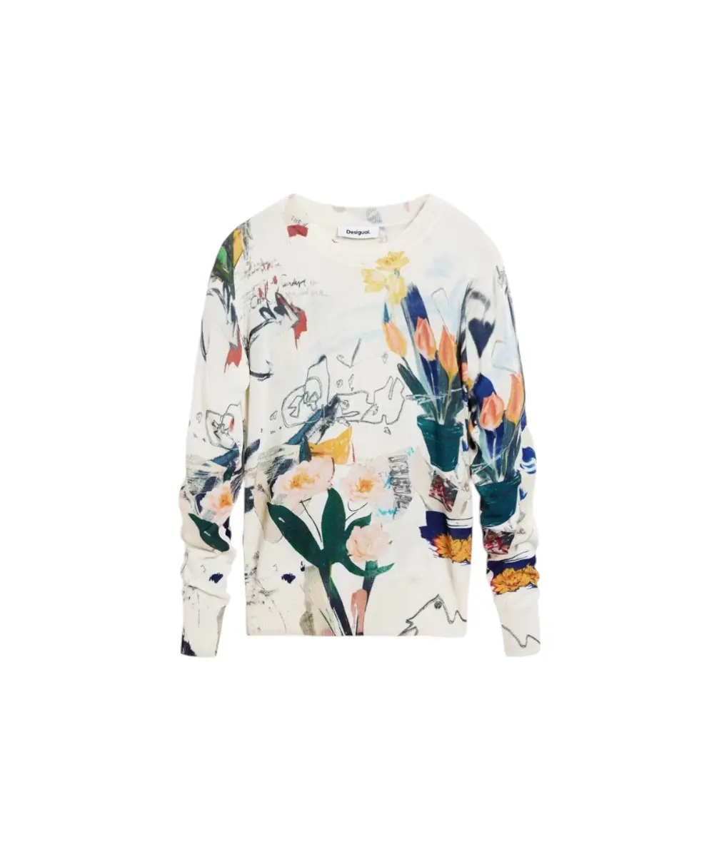 Desigual - Γυναικείο Πουλόβερ Nantes 26SWJF35-1001 Μπεζ