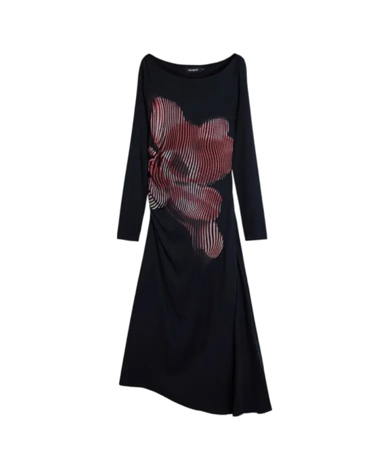 Desigual - Γυναικείο Φόρεμα Camy 26SWVW10-2000 Μαύρο