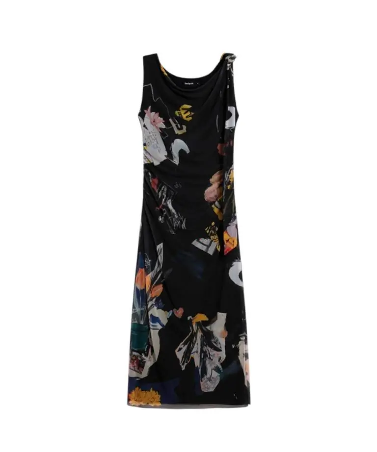 Desigual - Γυναικείο Φόρεμα Delaware 26SWVK29-2000 Μαύρο