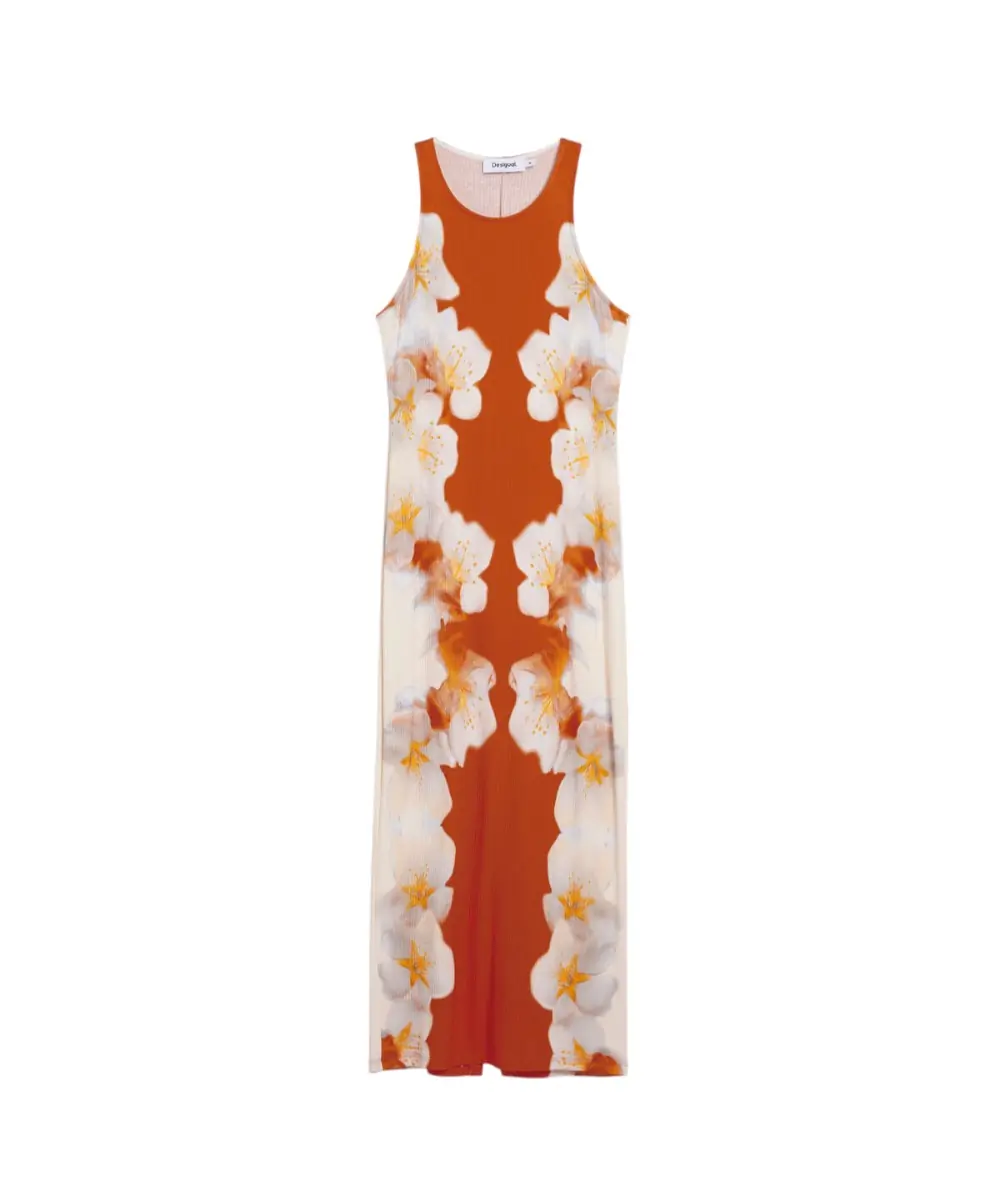 Desigual - Γυναικείο Φόρεμα Maxi Jasmine 26SWVK37-7002 Πορτοκαλί