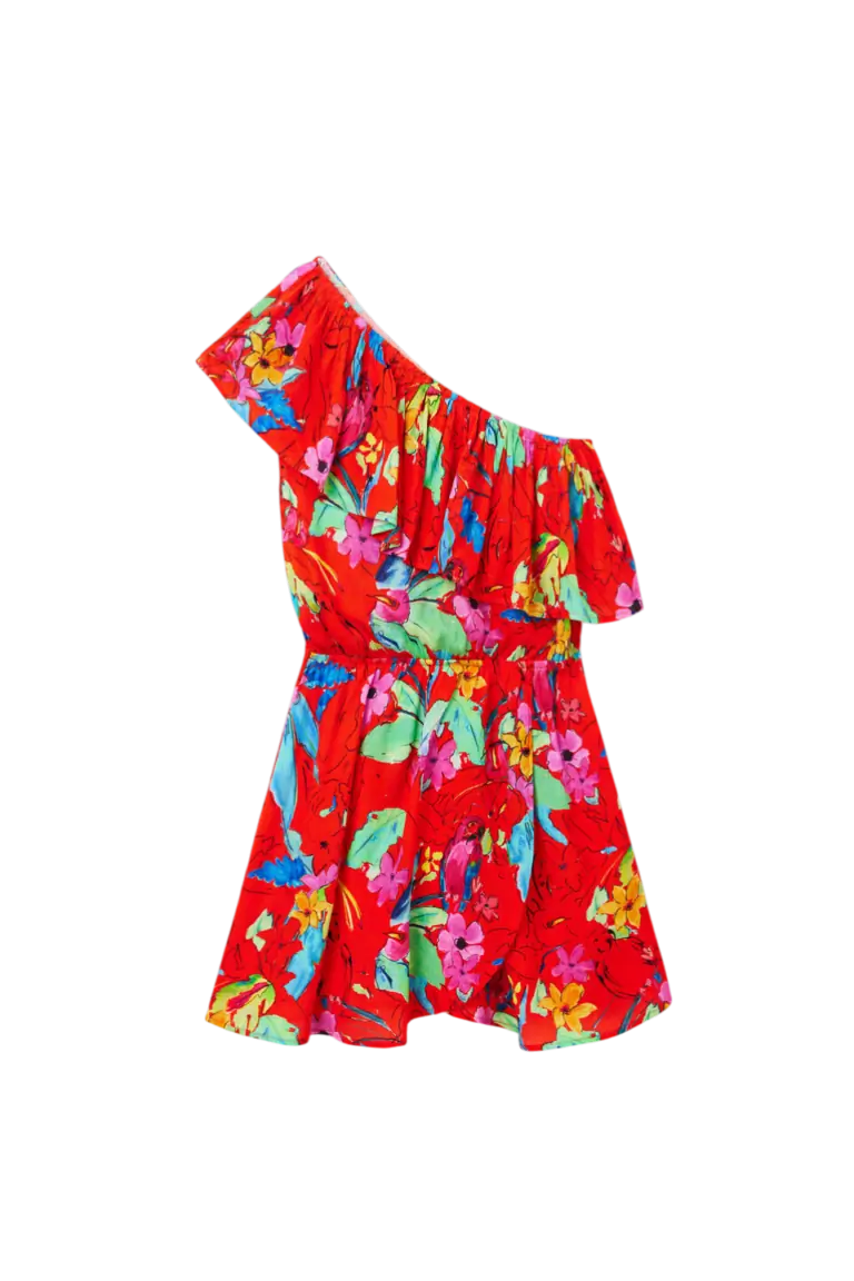 Desigual - Γυναικείο Φόρεμα Rosso 23SWVW83-3090 Kόκκινο