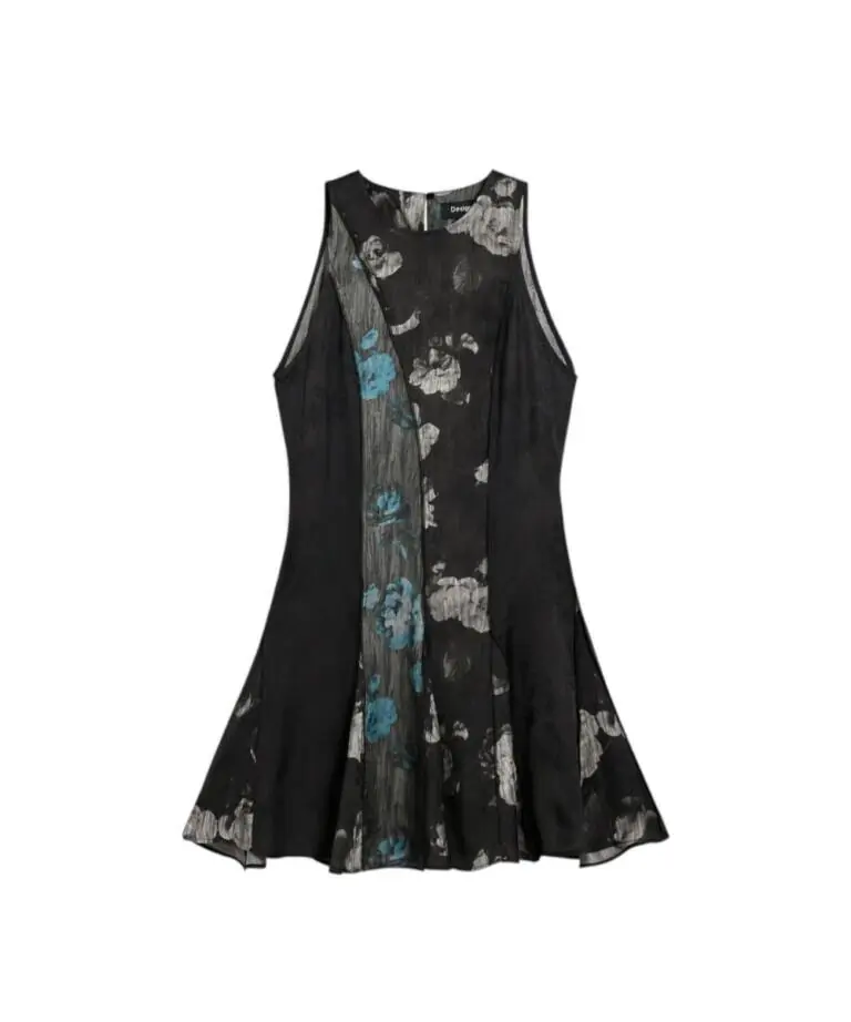 Desigual - Γυναικείο Φόρεμα Vest Nacne 26SWVW31-2000 Μαύρο