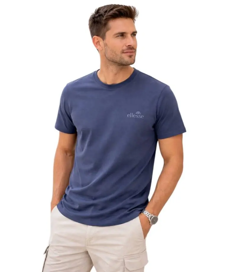 Ellesse - Ανδρικό Κοντομάνικο T-Shirt Leonardo EHM204S26-519 Μπλε Σκούρο