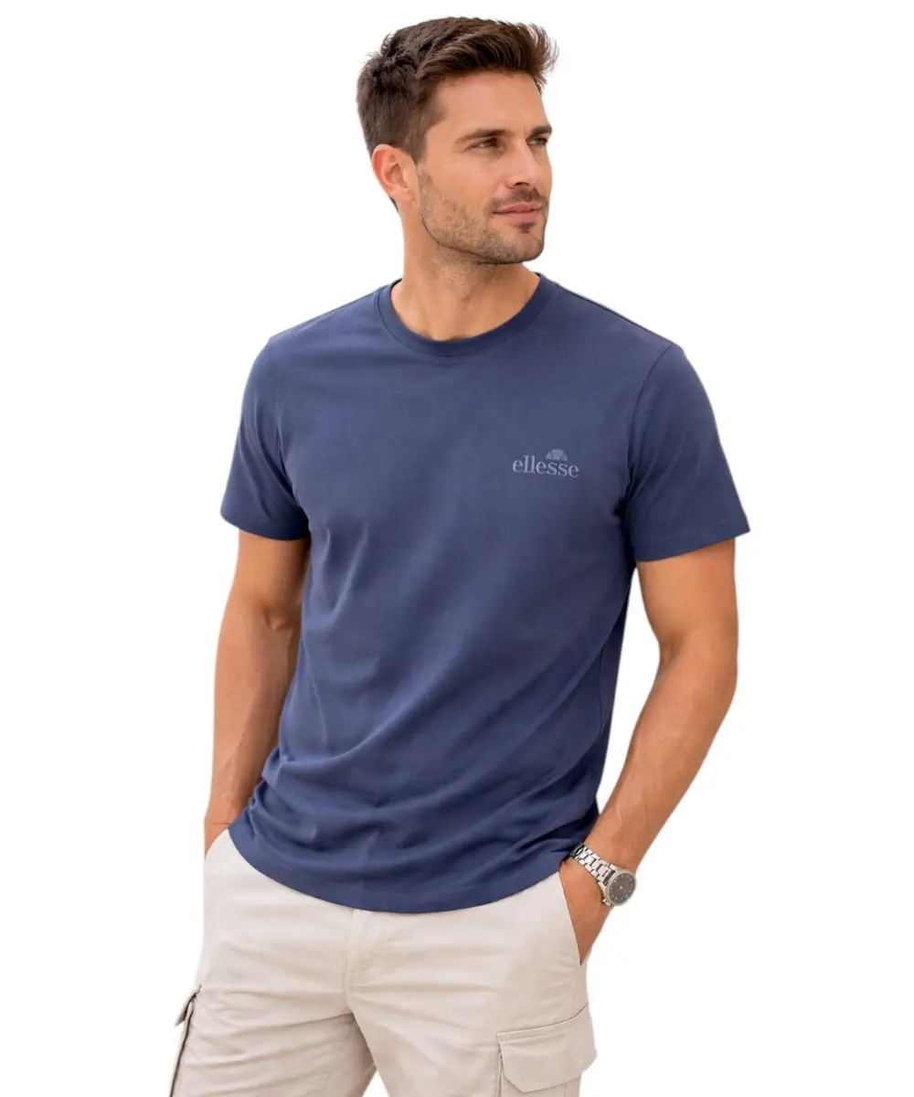 Ellesse - Ανδρικό Κοντομάνικο T-Shirt Leonardo EHM204S26-519 Μπλε Σκούρο
