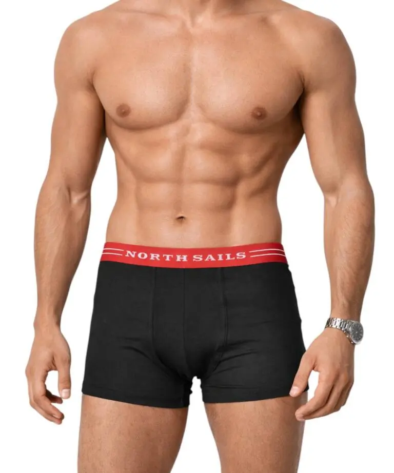 North Sails - Ανδρικά Εσώρουχα 2Pack NS01UTR03-BLACK Μαύρο