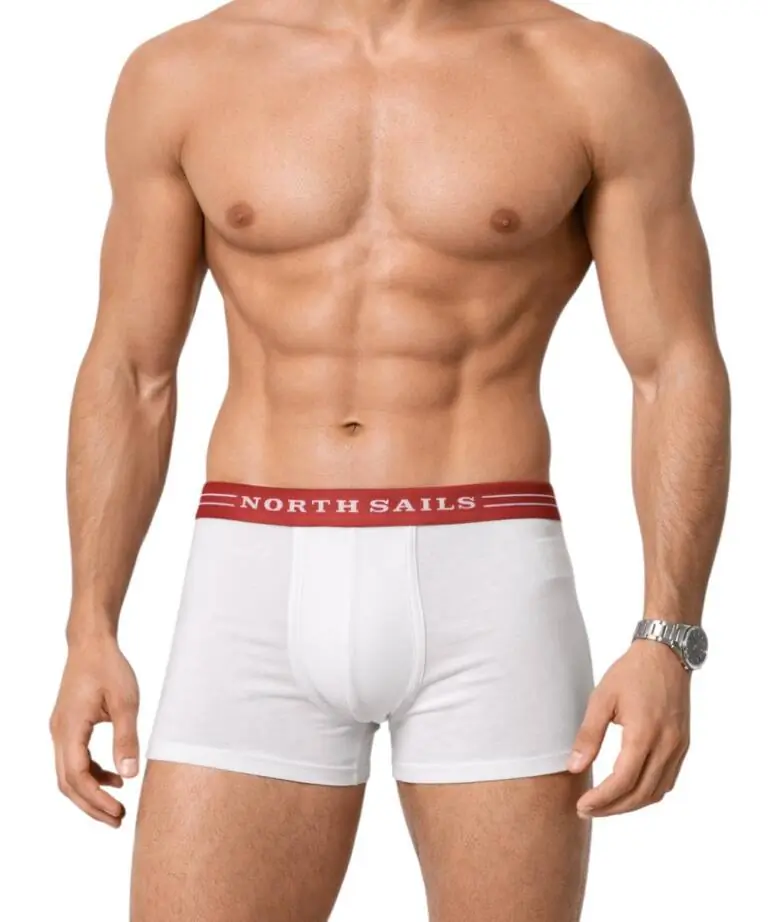 North Sails - Ανδρικά Εσώρουχα 2Pack NS01UTR03-WHITE Λευκό