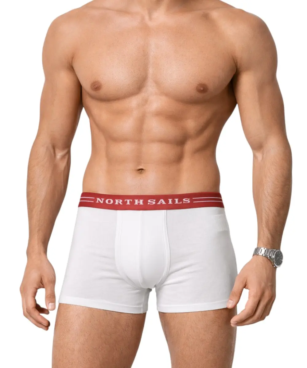 North Sails - Ανδρικά Εσώρουχα 2Pack NS01UTR03-WHITE Λευκό