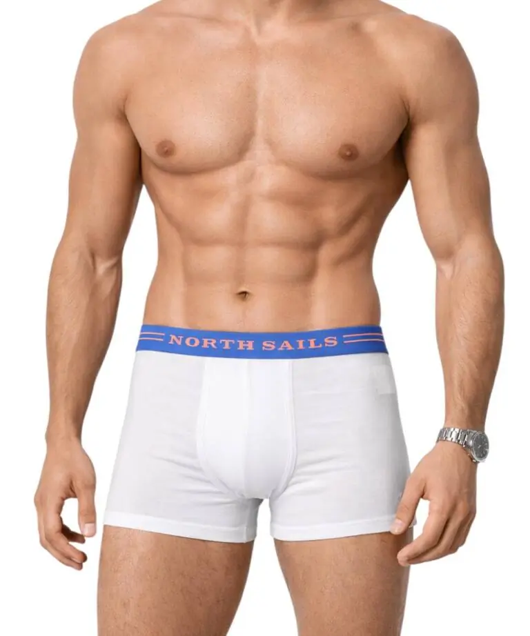 North Sails - Ανδρικά Εσώρουχα 2Pack NS01UTR04-WHITE Λευκό