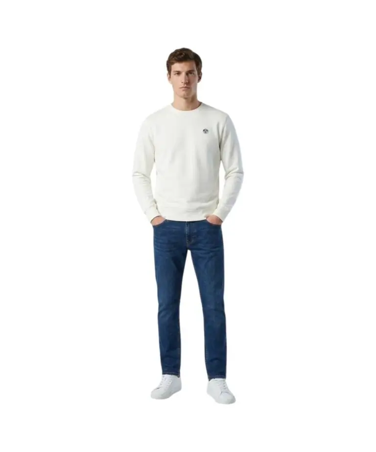 North Sails- Ανδρικό Φούτερ Hoodie Regular Fit 993035-000-0101 Λευκό