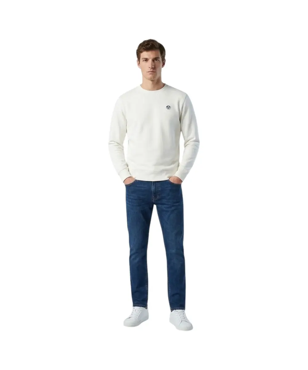 North Sails- Ανδρικό Φούτερ Hoodie Regular Fit 993035-000-0101 Λευκό