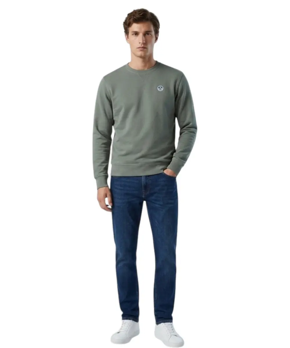 North Sails- Ανδρικό Φούτερ Hoodie Regular Fit 993035-000-0419 Πράσινο
