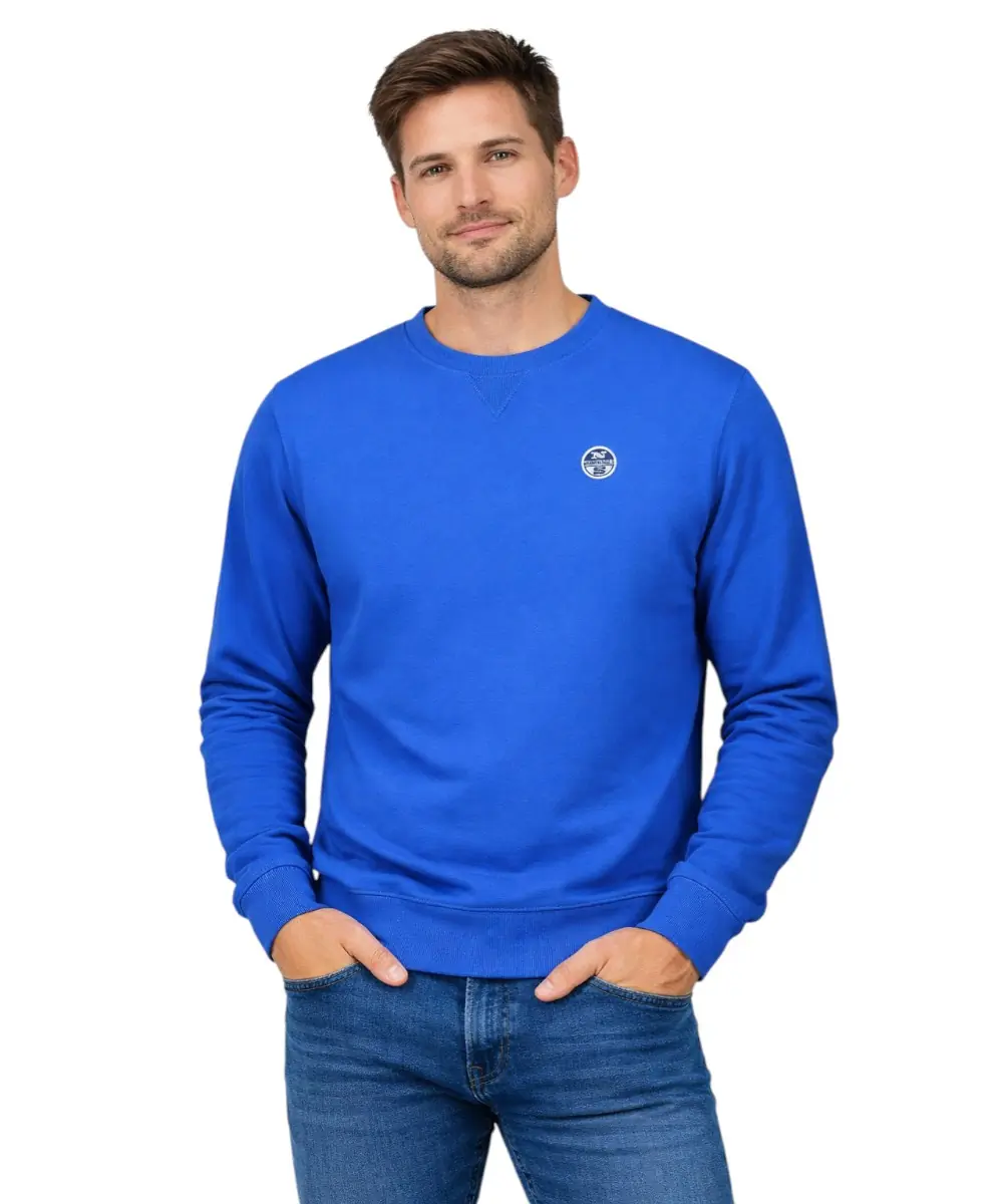 North Sails- Ανδρικό Φούτερ Hoodie Regular Fit 993035-000-0760 Μπλε