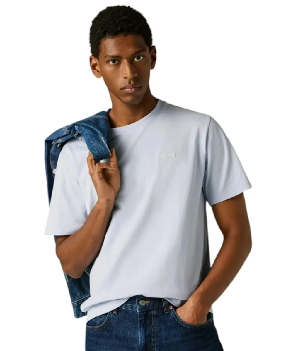 Pepe Jeans - Ανδρικό T-shirt Contrast Connor PM5010179-504 Γαλάζιο