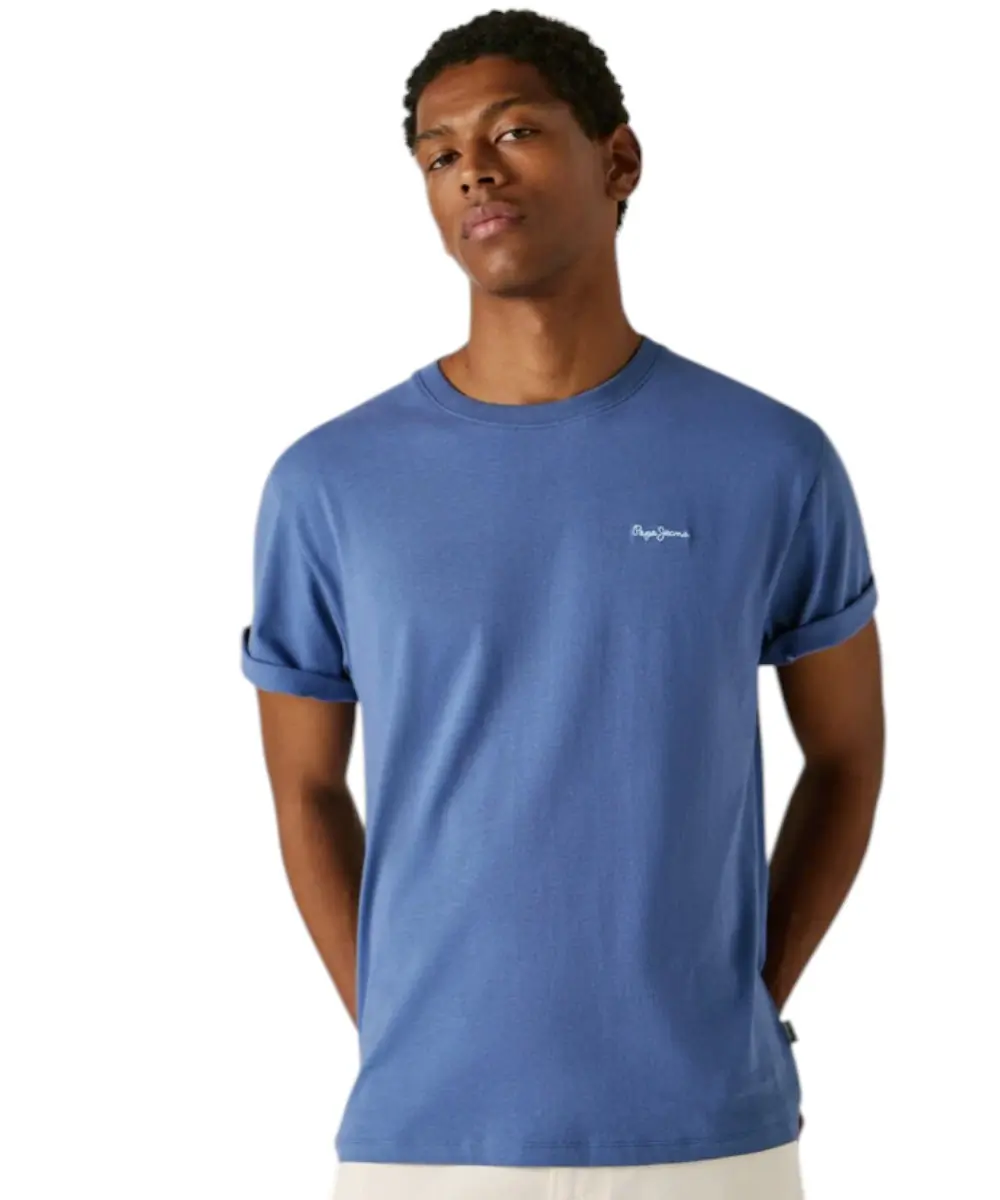 Pepe Jeans - Ανδρικό T-shirt Contrast Connor PM5010179-576 Μπλε