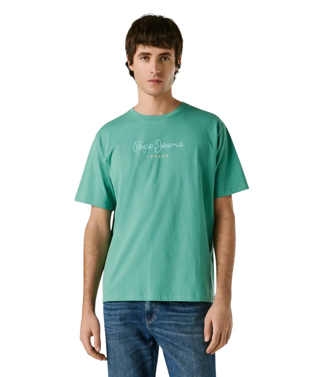 Pepe Jeans - Ανδρικό T-shirt Eggo N PM5010178-671 Πράσινο Ανοιχτό