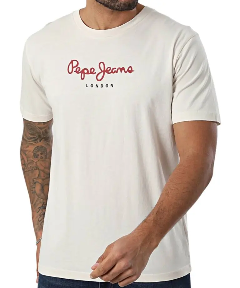 Pepe Jeans - Ανδρικό T-shirt Eggo N PM5010178-804 Μπεζ