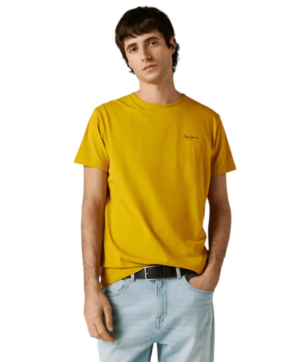 Pepe Jeans - Ανδρικό T-shirt Original Basic PM5010180-089 Κίτρινο