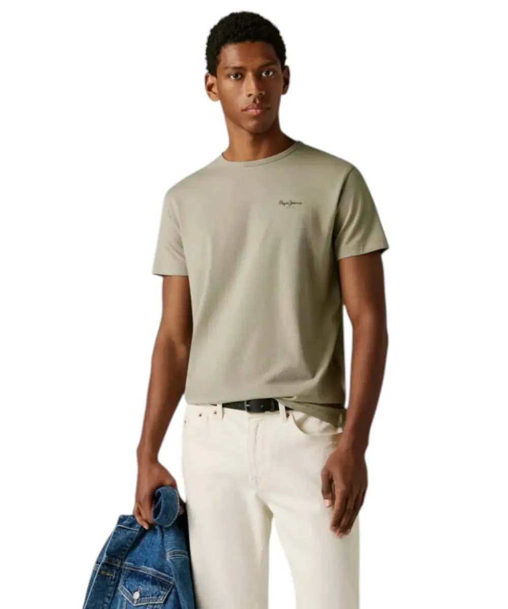 Pepe Jeans - Ανδρικό T-shirt Original Basic PM5010180-701 Πράσινο