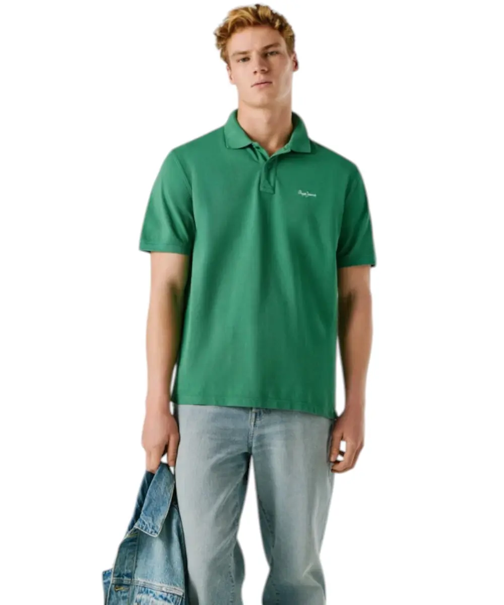 Pepe Jeans - Ανδρικό T-shirt Polo Oscar PM5400087-671 Πράσινο