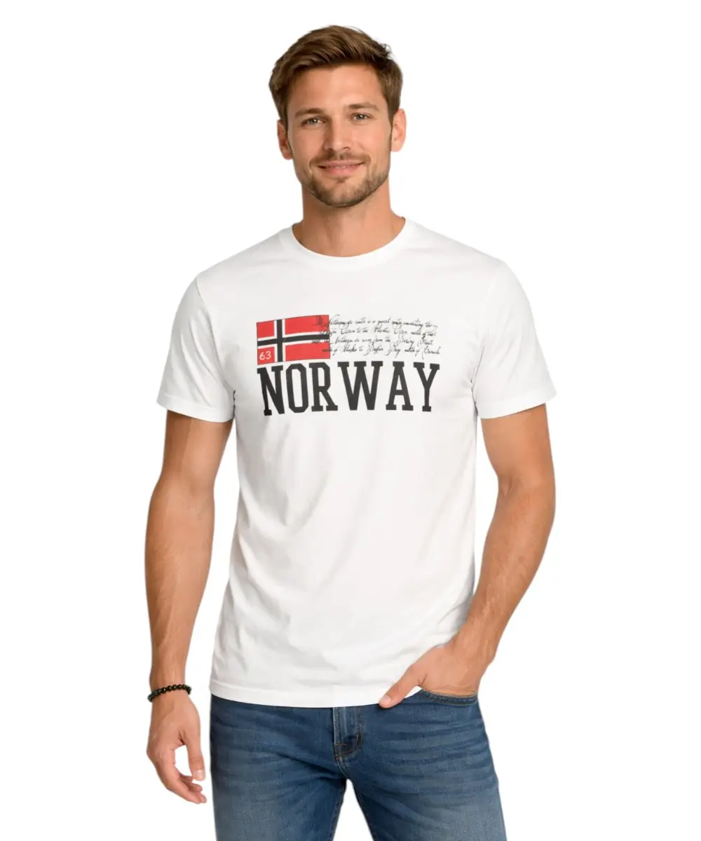 Scuola Nautica Italiana - Ανδρικό T-shirt Κοντομάνικο 846020-WHITE Λευκό