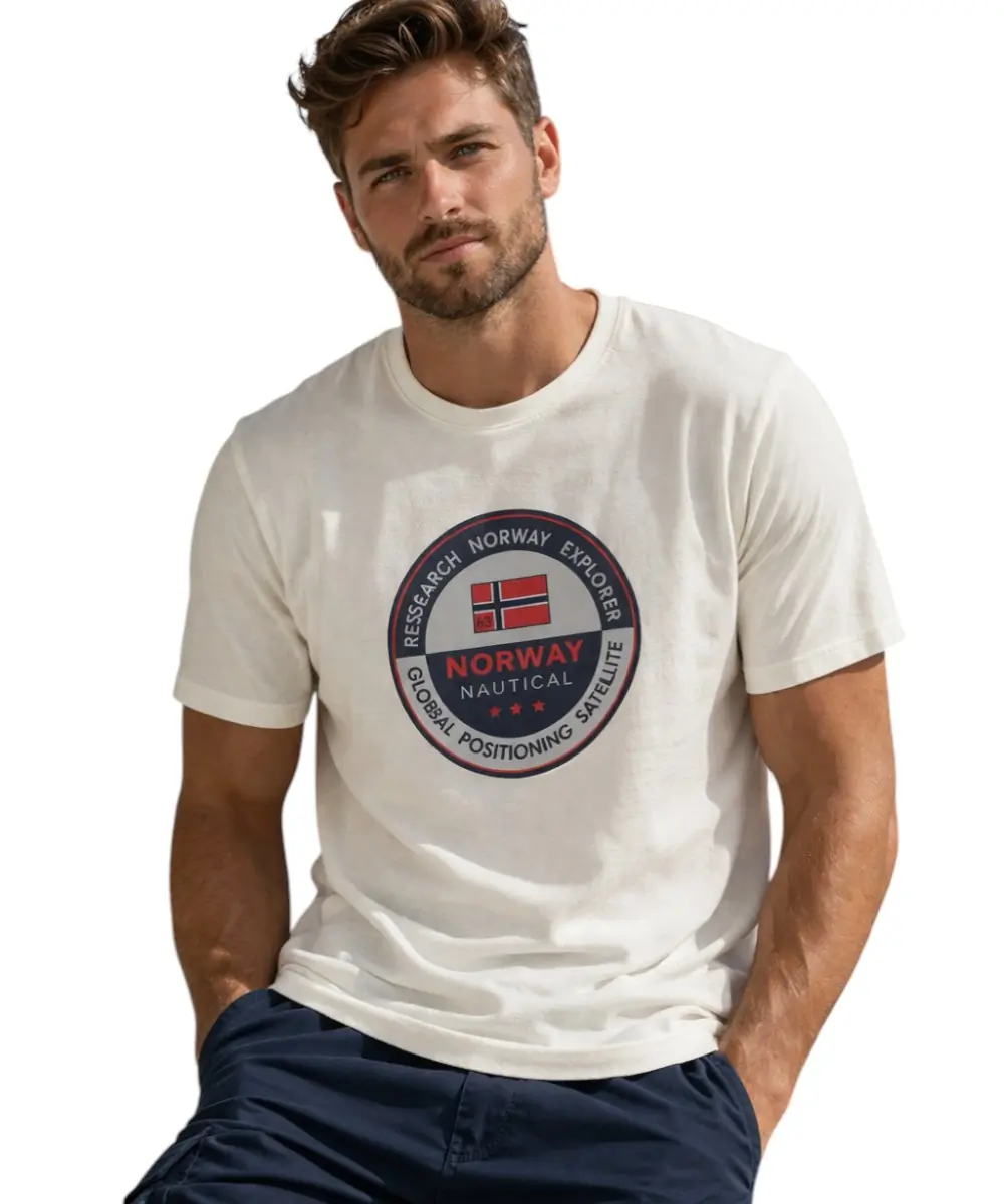 Scuola Nautica Italiana - Ανδρικό T-shirt Κοντομάνικο 856029-WHITE Λευκό
