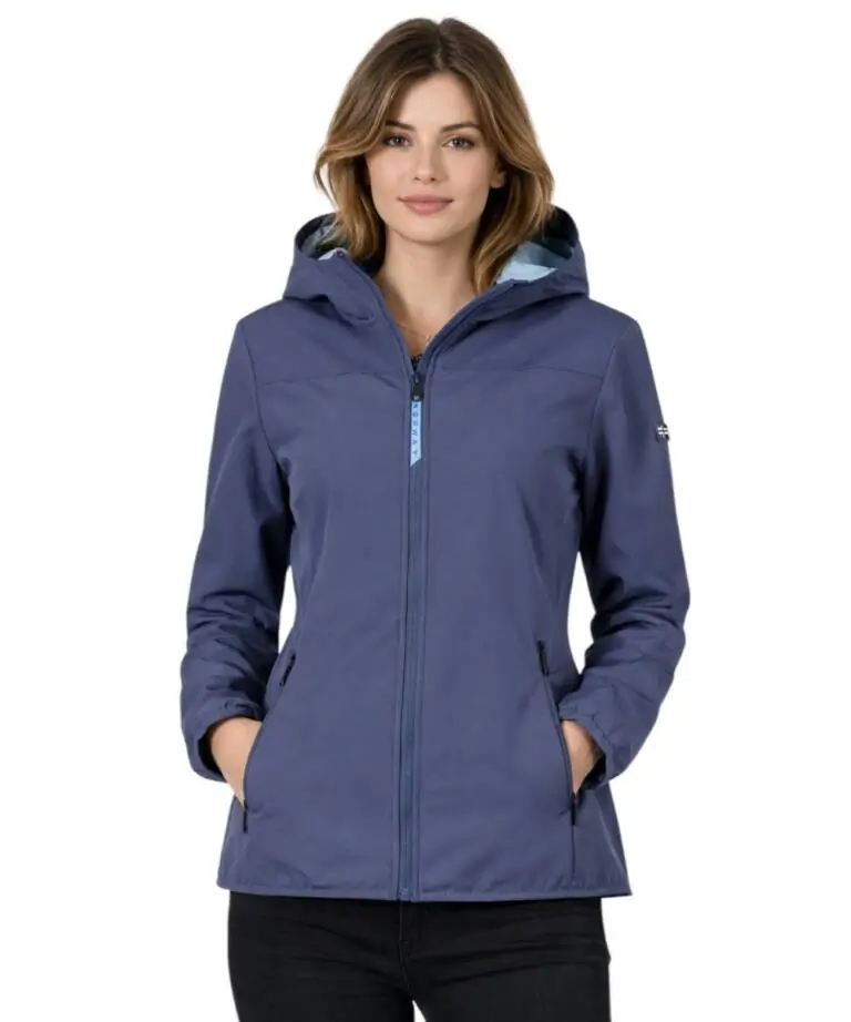 Scuola Nautica Italiana - Γυναικείο Μεταβατικό Μπουφάν Soft Shell 862641-NAVY Μπλε Ναυτικό