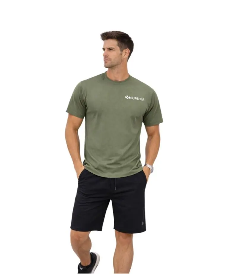 Superga - Ανδρική Μπλούζα T-shirt S263450-330 Λαδί