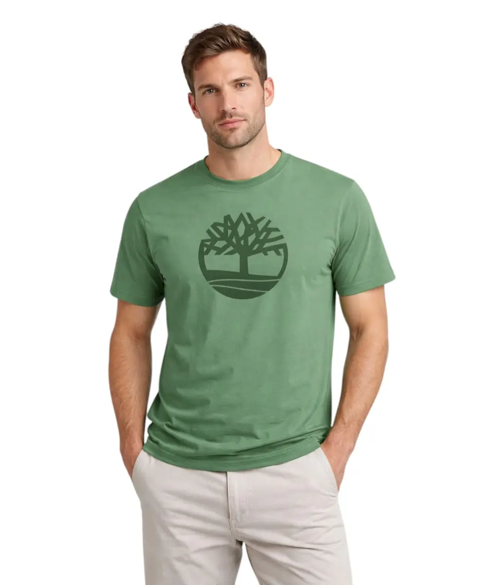 Timberland - Ανδρική Μπλούζα Kennebec River Tree T-shirt TB0A2C2R-A6Z Πράσινο