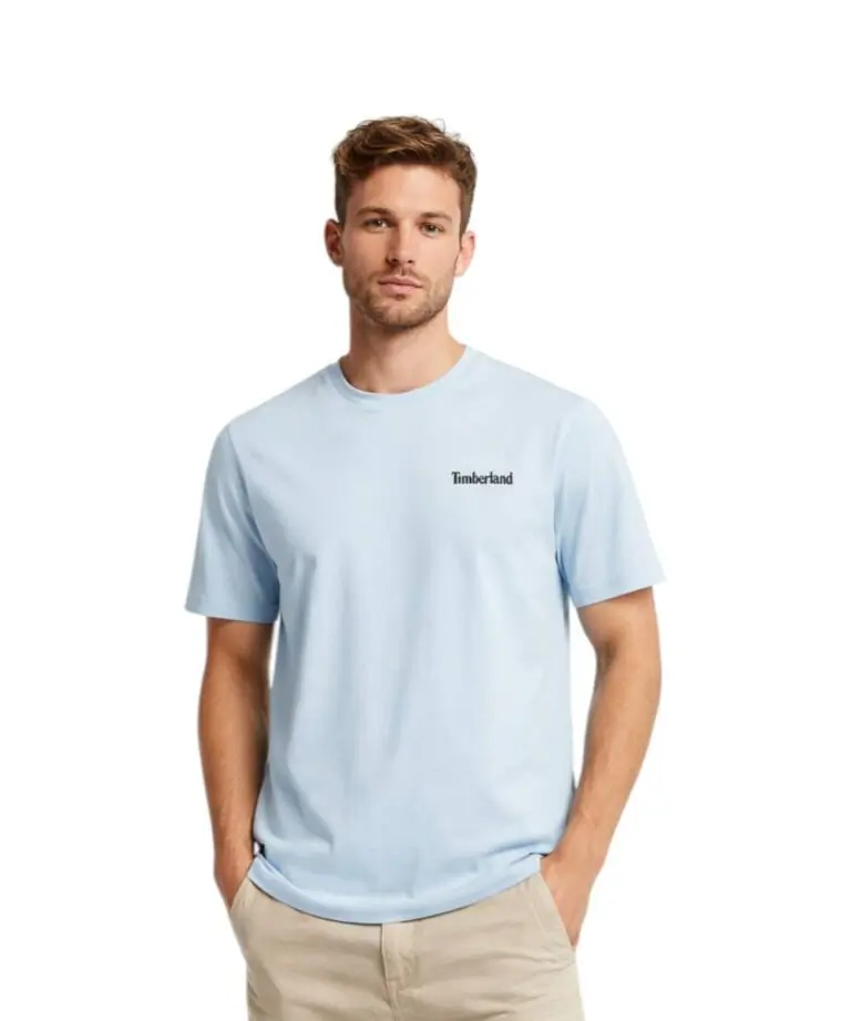 Timberland - Ανδρική Μπλούζα T-Shirt Majica TB0A421F-940 Σιελ