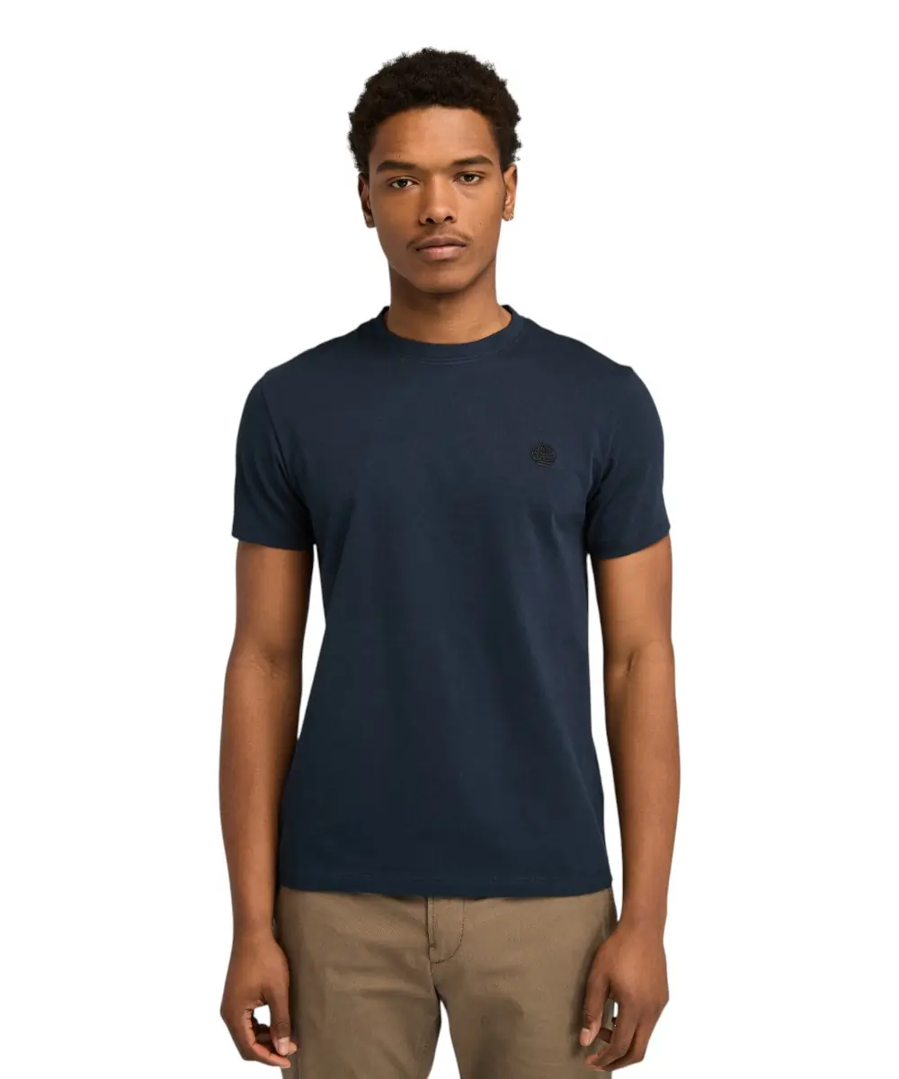 Timberland - Ανδρικό T-shirt SS Dunstan River Jersey Crew Tee Slim Fit TB0A2BPR-Z02 Μπλε Σκούρο