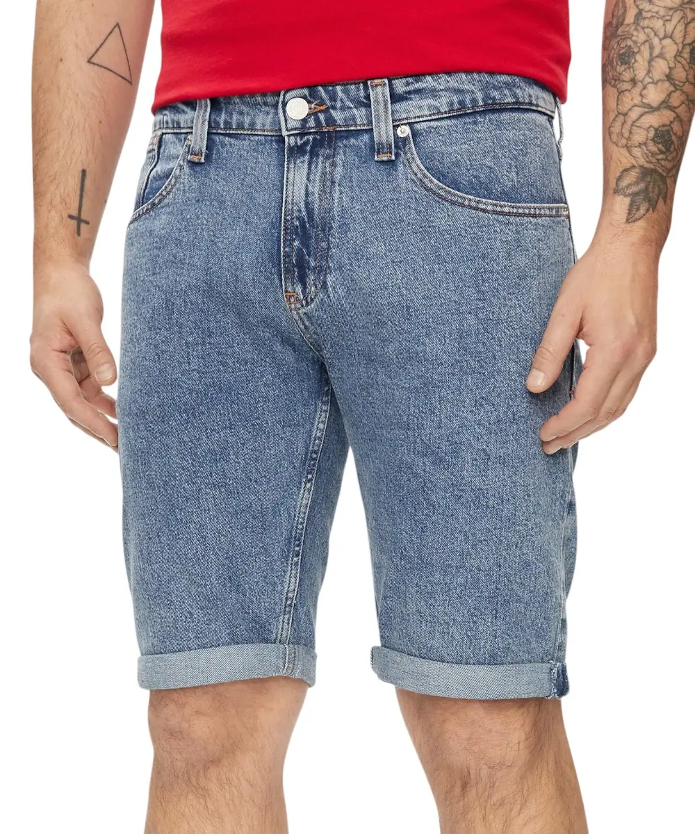 Tommy Hilfiger - Ανδρική Βερμούδα Σορτς Ronnie Slim Fit DM0DM19155-1A4 Μπλε
