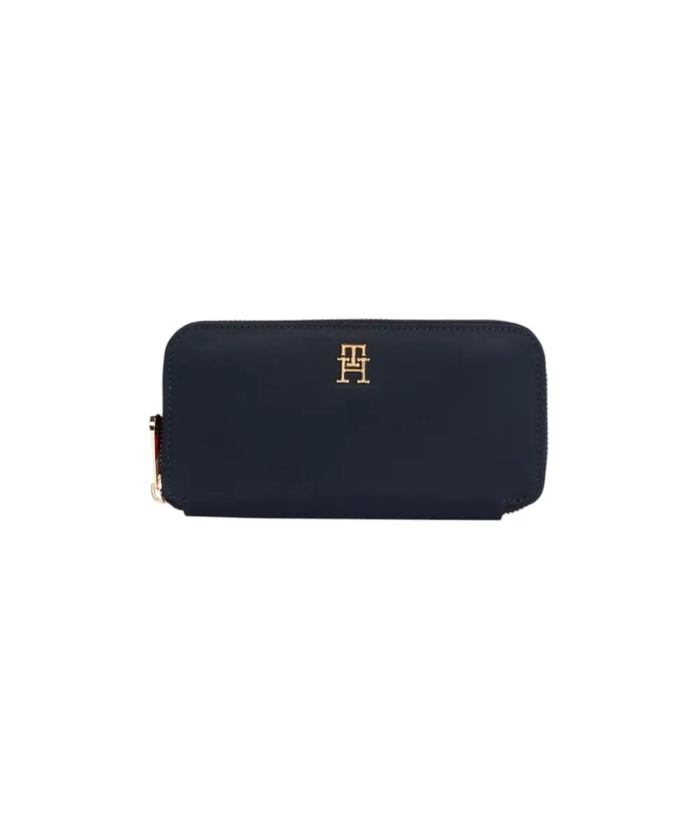 Tommy Hilfiger - Γυναικείο Πορτοφόλι Large Textured Monogram AW0AW14630-DW6 Μπλε Σκούρο