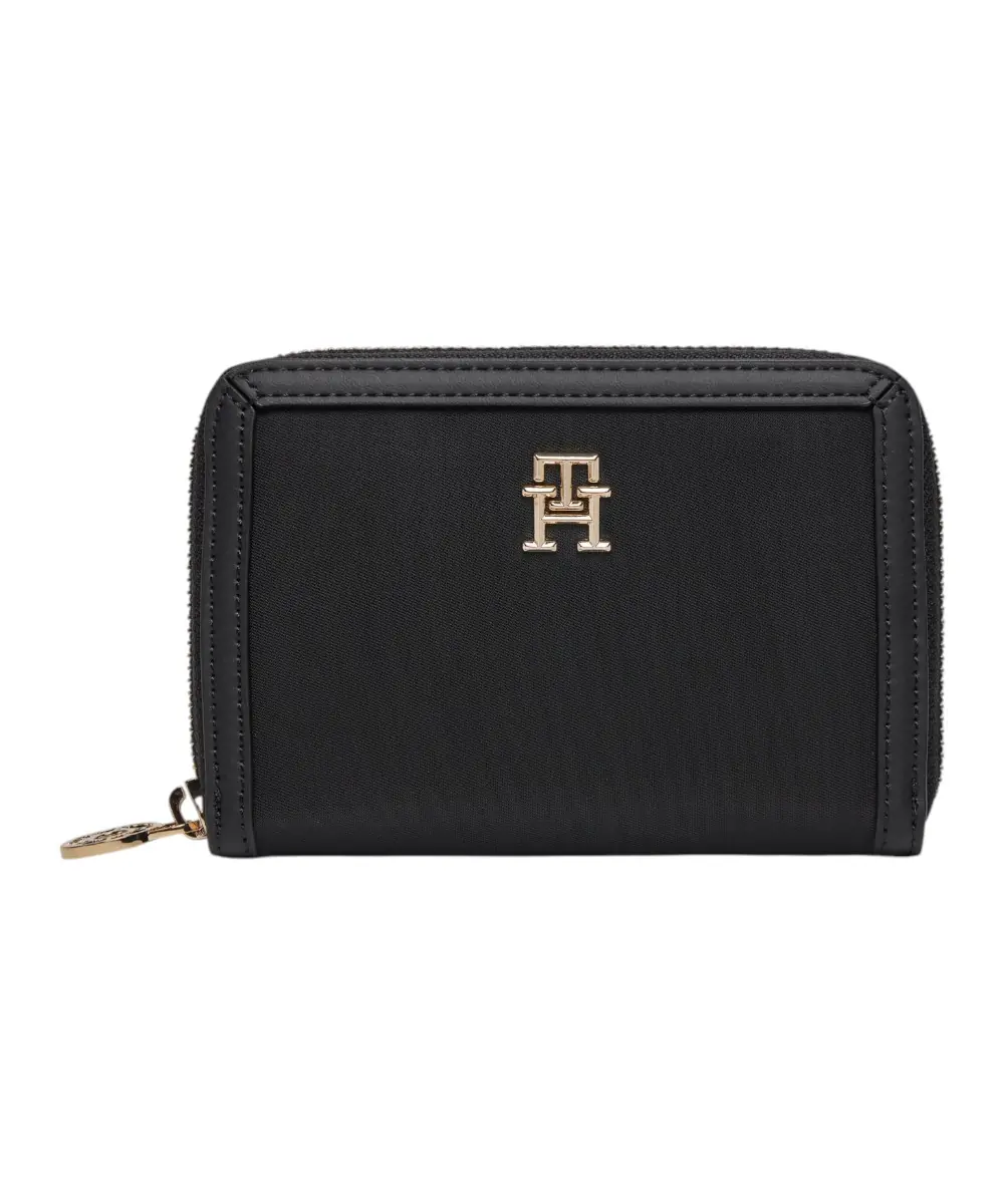 Tommy Hilfiger - Γυναικείο Πορτοφόλι Th Essential S Med Za AW0AW15754-BDS Mαύρο