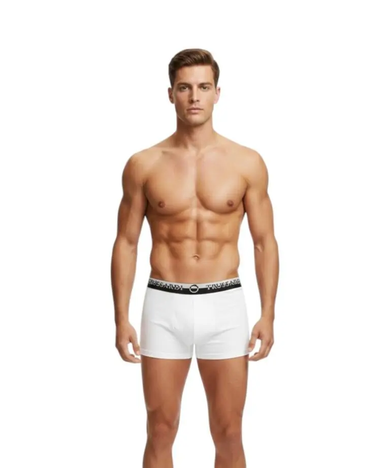 Trussardi Jeans- Ανδρικά Μποξεράκια 2Pack TRU2UTR03-01WHIT Λευκό