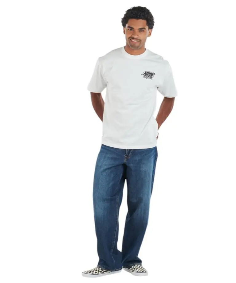 Vans - Ανδρικό T-shirt Κοντομάνικο Awaken Tiger SS Tee VN00XHT-WHT Λευκό