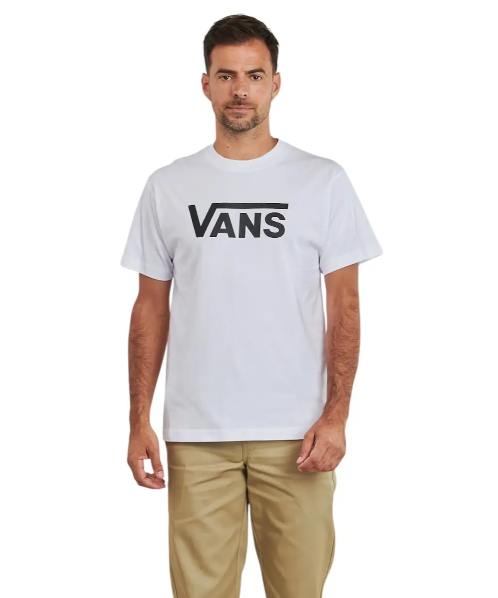 Vans - Ανδρικό T-shirt Κοντομάνικο Classic Logo Royal Cobalt VN000RA1-WHT Λευκό