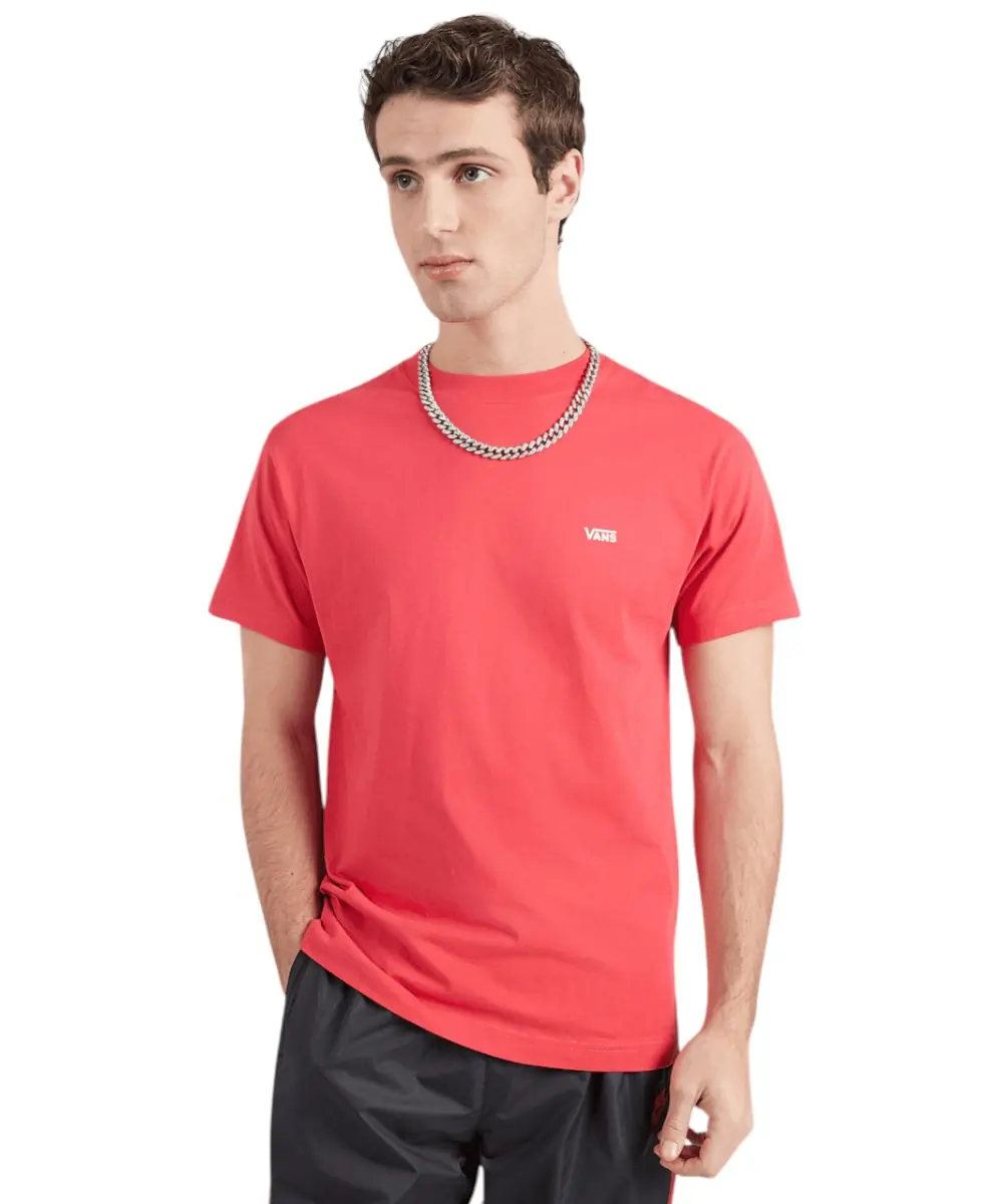 Vans - Ανδρικό T-shirt Κοντομάνικο Left Chest SS VN000R9X-FO9 Κόκκινο