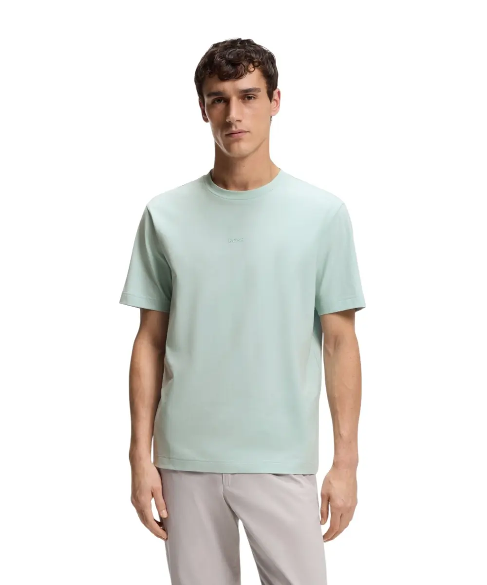 Hugo Boss - Ανδρικό T-shirt Tchup Relaxed Fit 50473278-447 Πράσινο Ανοιχτό