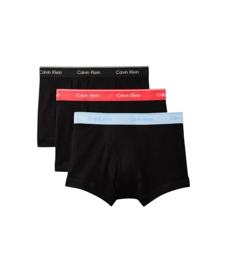 Calvin Klein - Ανδρικά Μποξεράκια 3Pack Cotton Classics 000NB4002A-3RX Μαύρο