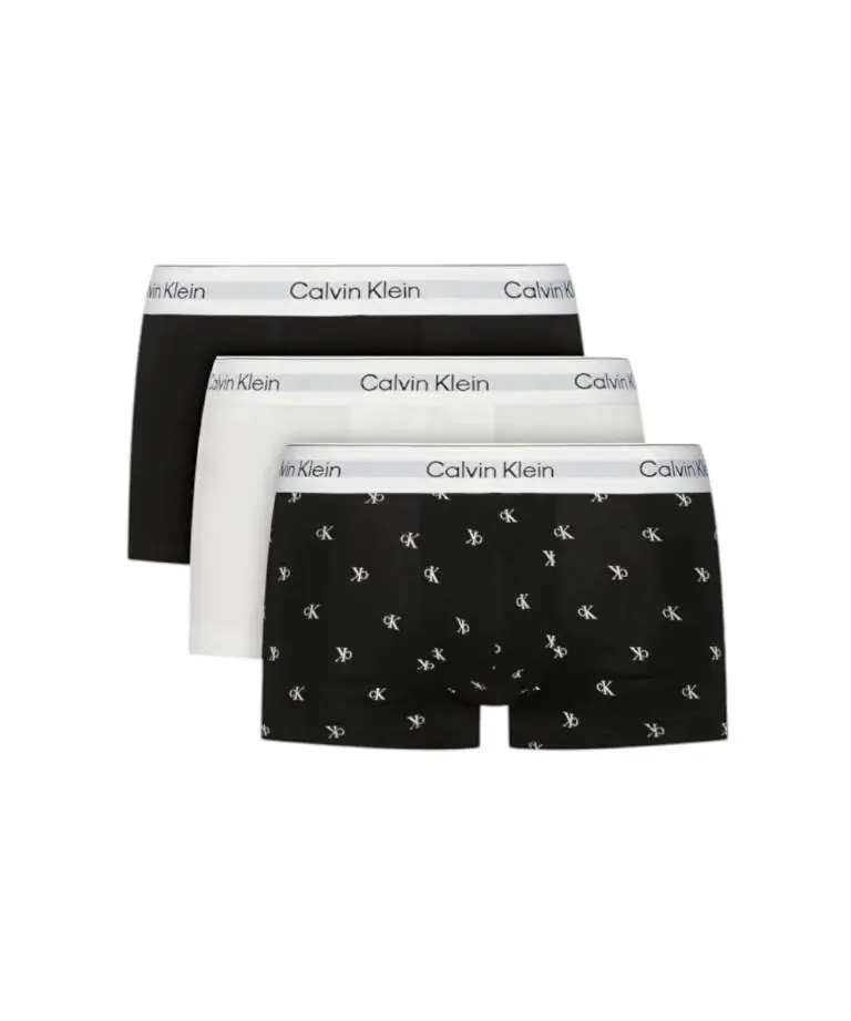 Calvin Klein - Ανδρικά Μποξεράκια 3Pack Icon Cotton Stretch LV00NB4389-3TH Μαύρο
