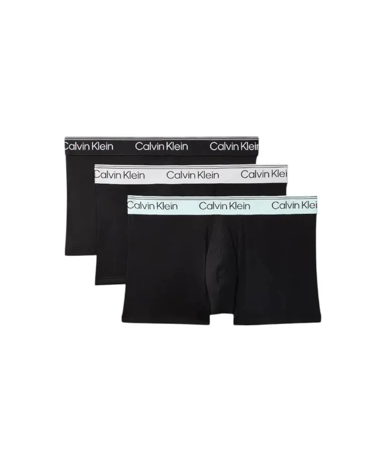 Calvin Klein - Ανδρικά Μποξεράκια 3Pack Microfibre Stretch LV00NB4409-3ZP Μαύρο