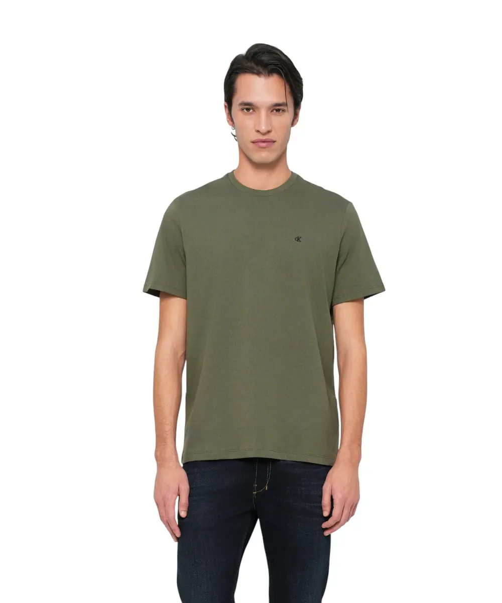 Calvin Klein - Ανδρικό T-shirt Classic Monogram Tee Regular Fit LV04RD254G-2E1 Χακί