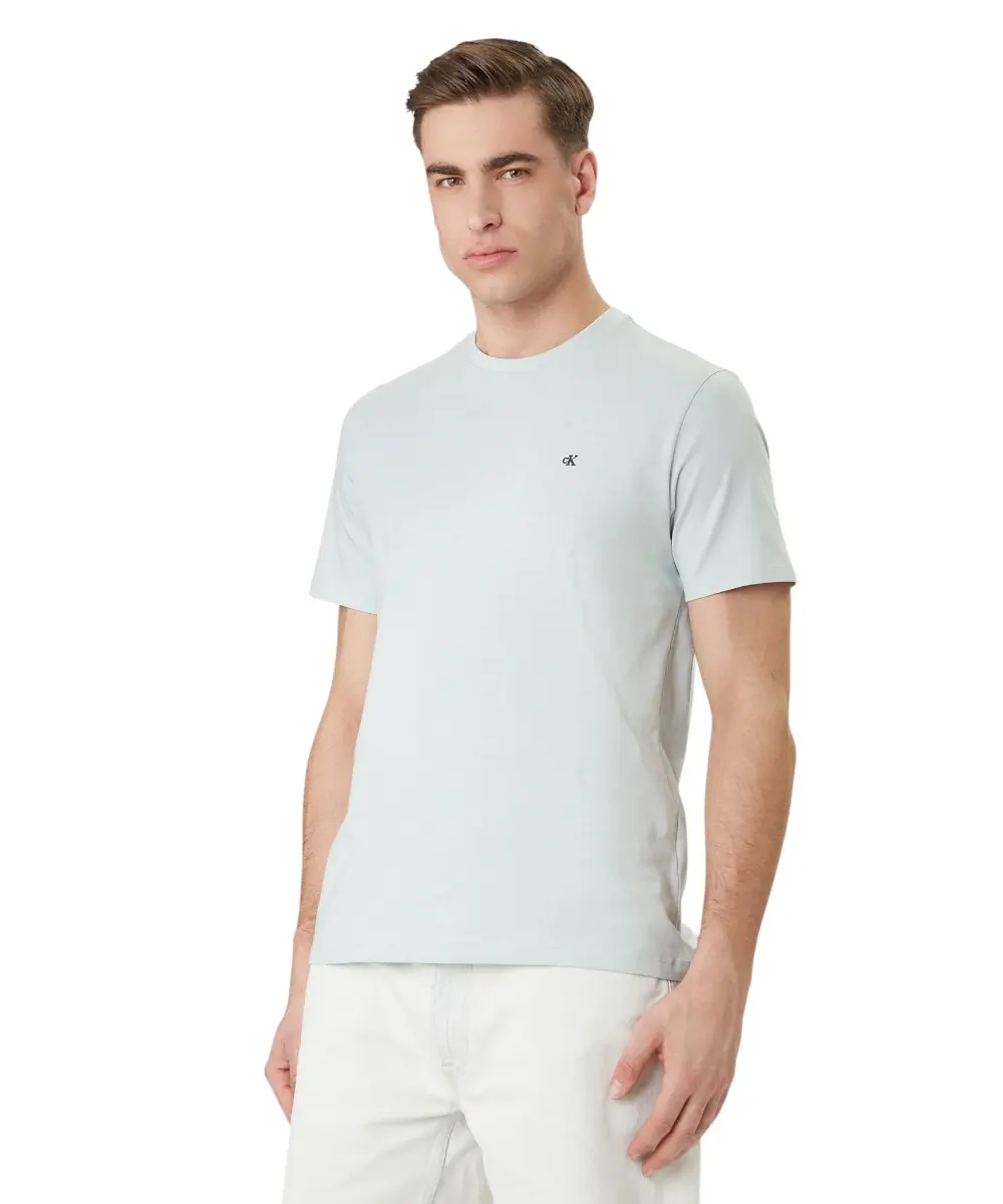Calvin Klein - Ανδρικό T-shirt Classic Monogram Tee Regular Fit LV04RD254G-3Q0 Πράσινο Ανοιχτό
