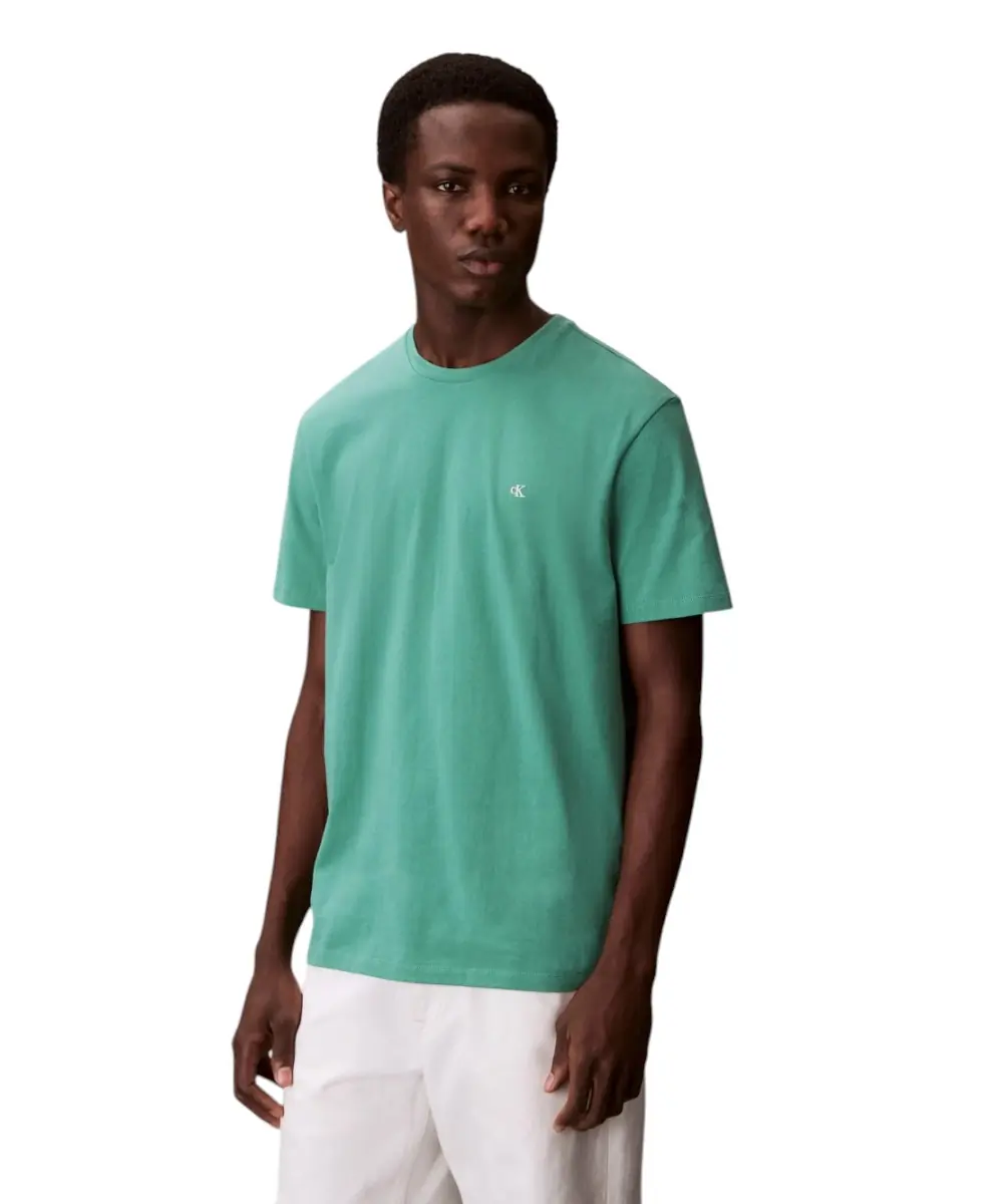 Calvin Klein - Ανδρικό T-shirt Classic Monogram Tee Regular Fit LV04RD254G-VFL Πράσινο