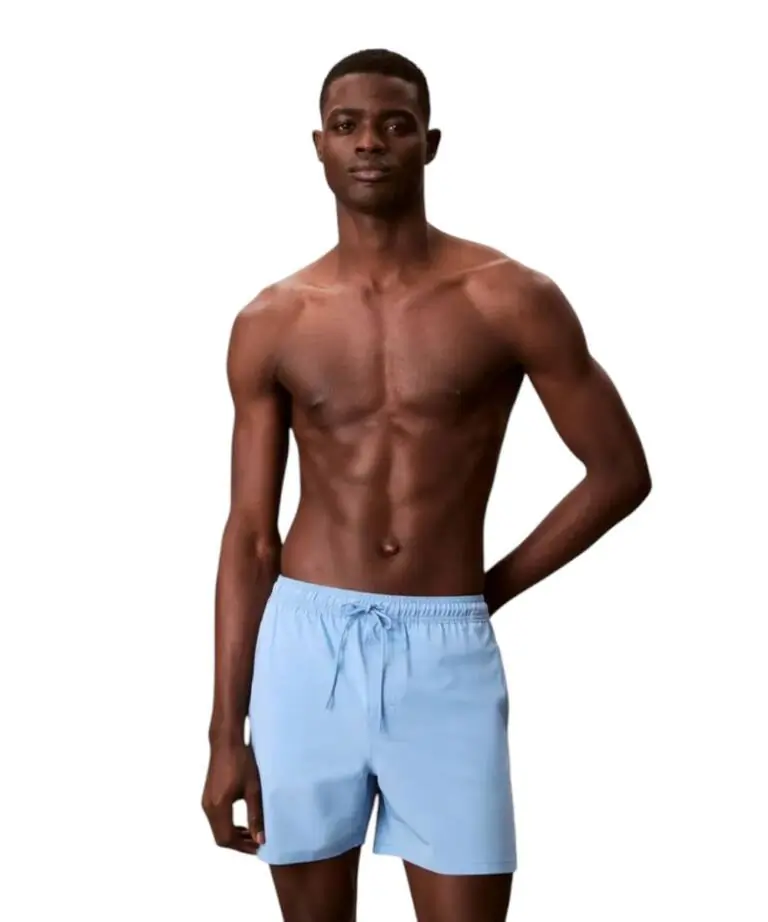 Calvin Klein - Ανδρικό Μαγιό Σορτς Core Solid LV00N61002-5F8 Γαλάζιο