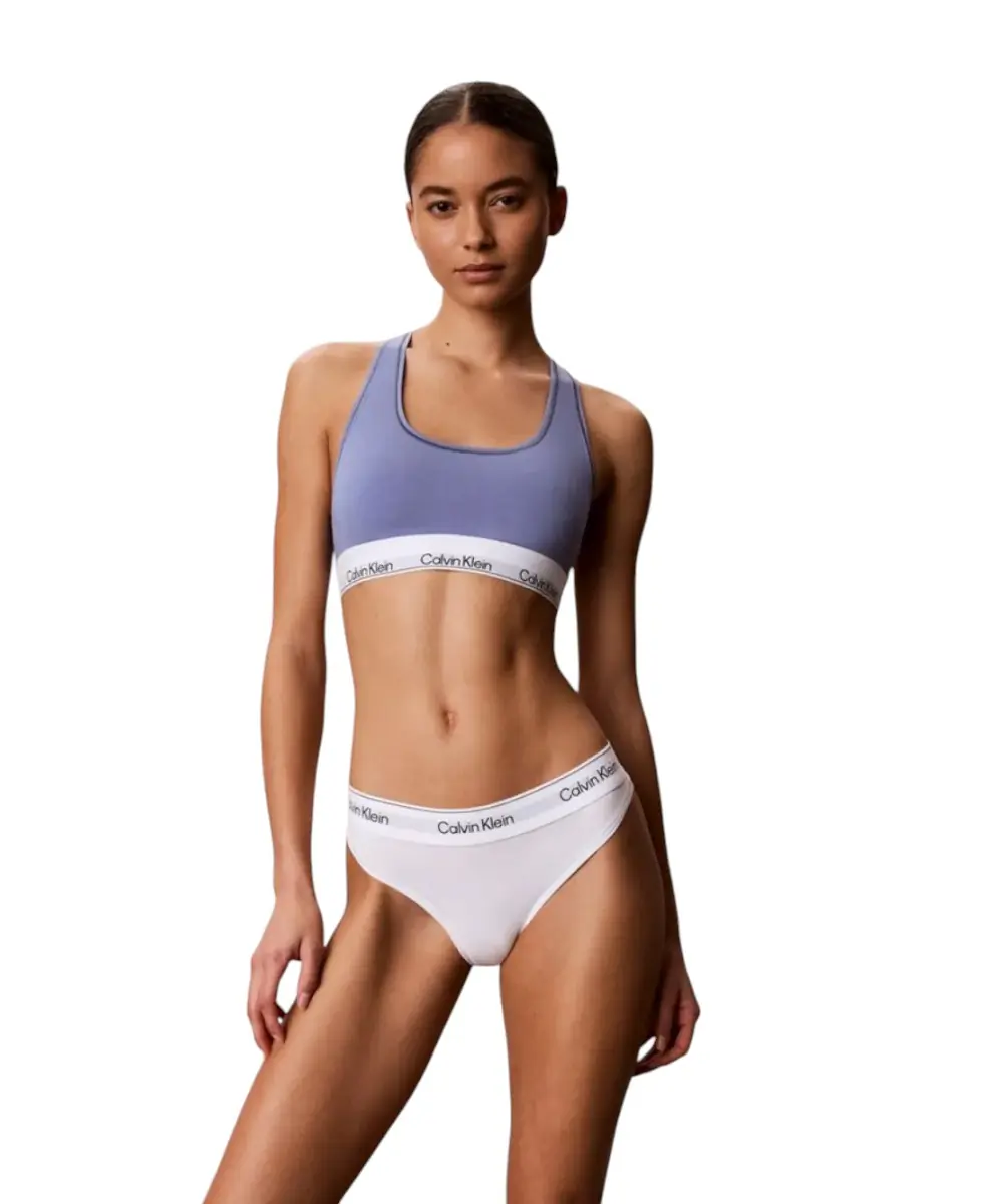 Calvin Klein - Γυναικείο Μπουστάκι Icon 2 Pack LV00QF8494-3WF Μαύρο/Μπλε