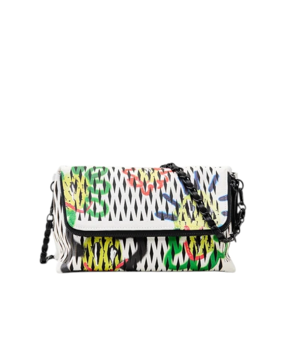 Desigual - Γυναικεία Τσάντα 'Ωμου Arty Pepo Venecia 23SAXP73-9019 Λευκό